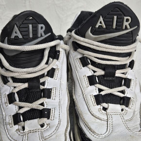 Vintage 90s Nike Air Black White Sneakers Size 7 Just Do It Swoosh Collectable - Picture 10 of 11